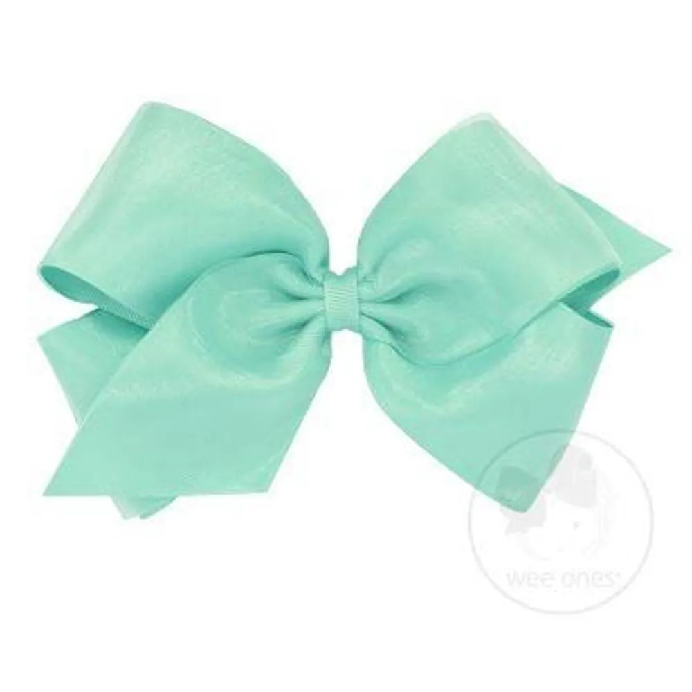 King Overlay Grosgrain Bow on Clippie