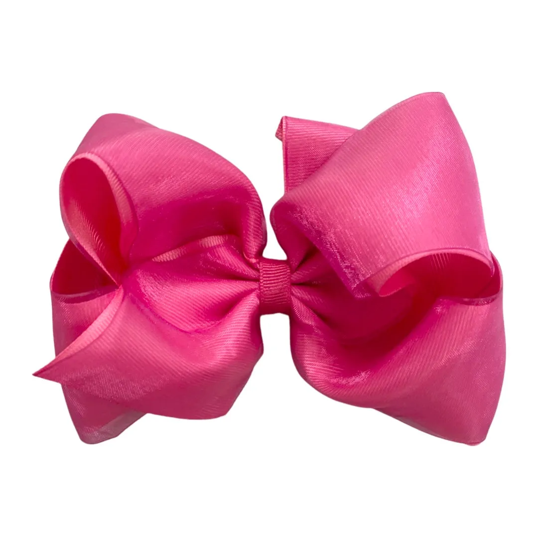 King Overlay Grosgrain Bow on Clippie