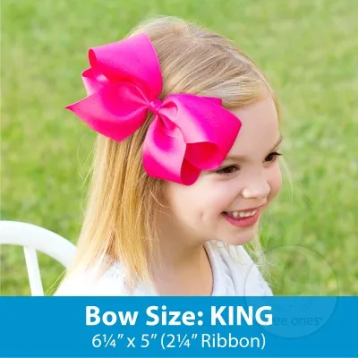 King Overlay Grosgrain Bow on Clippie