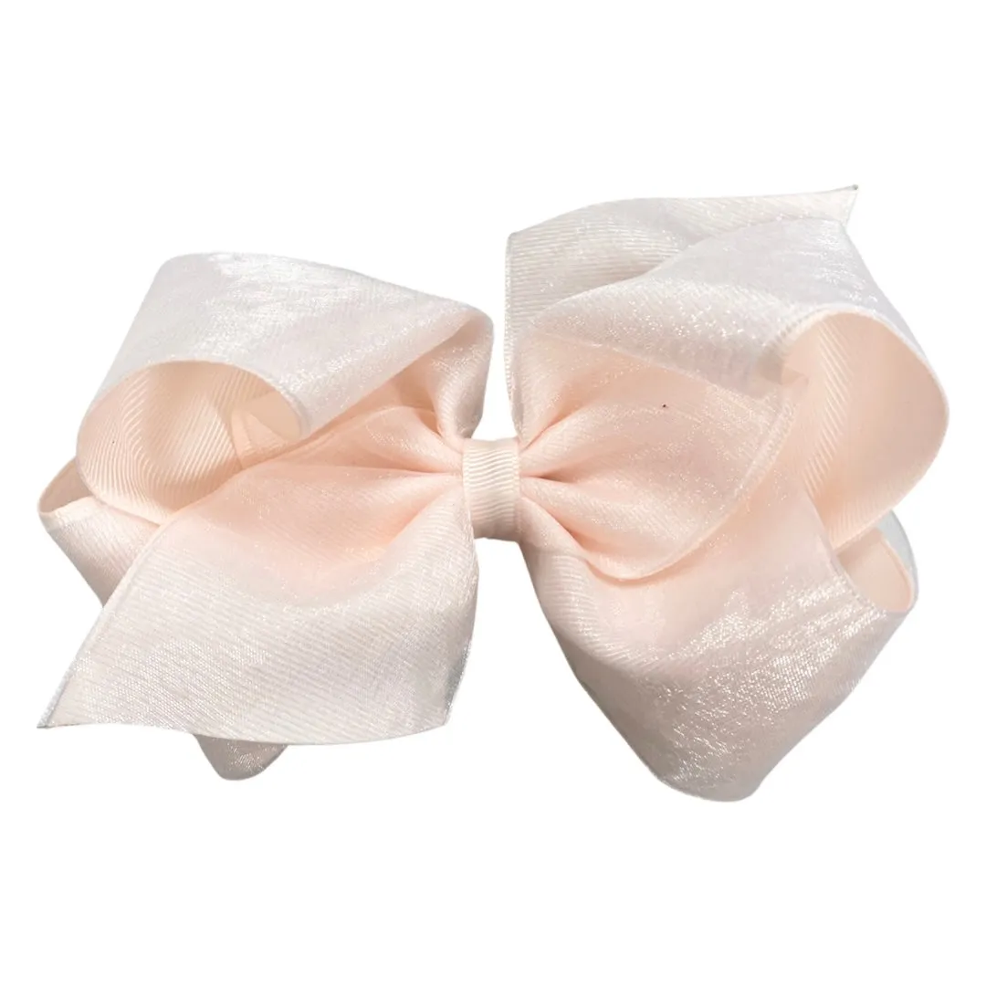 King Overlay Grosgrain Bow on Clippie