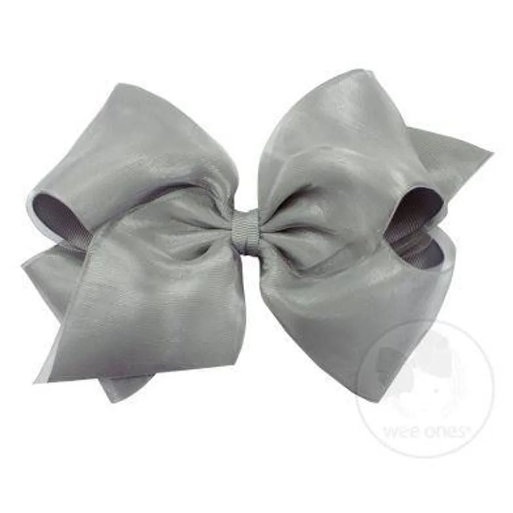 King Overlay Grosgrain Bow on Clippie
