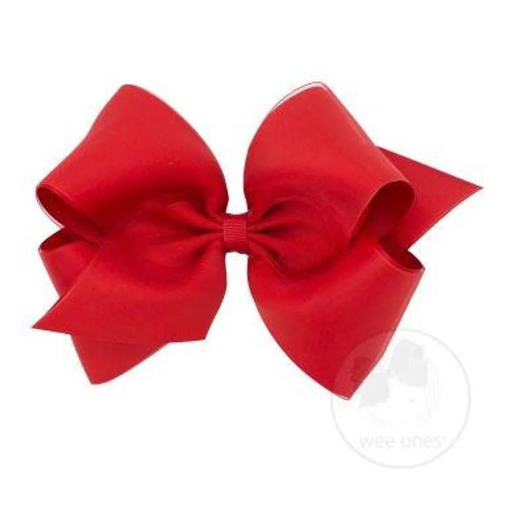 King Overlay Grosgrain Bow on Clippie