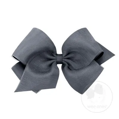 King Overlay Grosgrain Bow on Clippie
