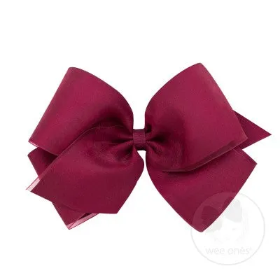 King Overlay Grosgrain Bow on Clippie