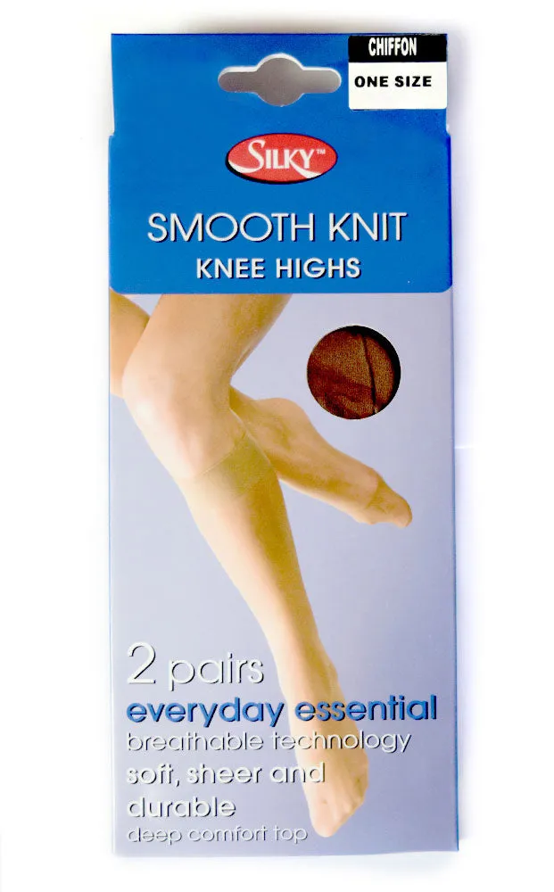 Knee Highs - Smooth Knit (One Size) - 2prs