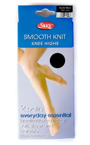 Knee Highs - Smooth Knit (One Size) - 2prs