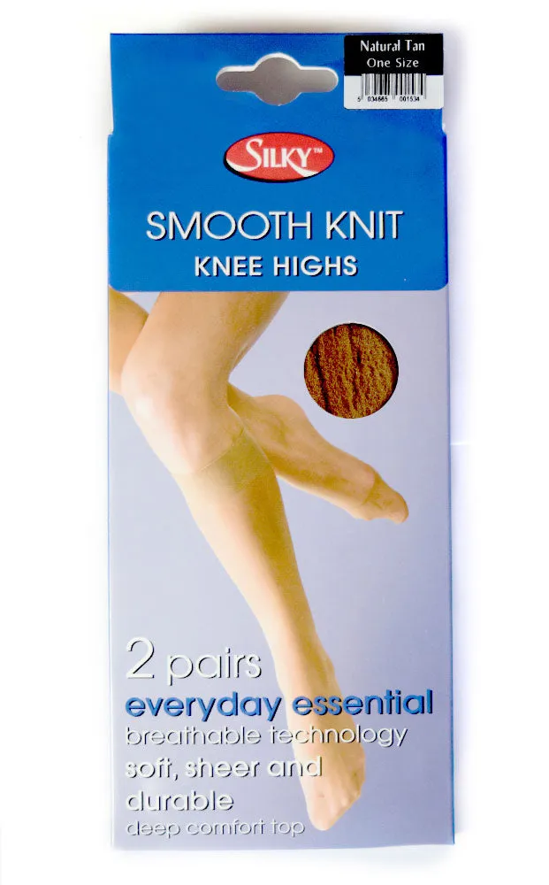 Knee Highs - Smooth Knit (One Size) - 2prs