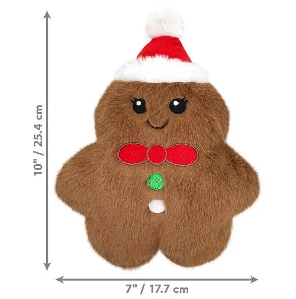 KONG Holiday Snuzzles Gingerbread Plush Dog Toy