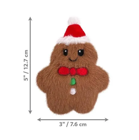 KONG Holiday Snuzzles Gingerbread Plush Dog Toy