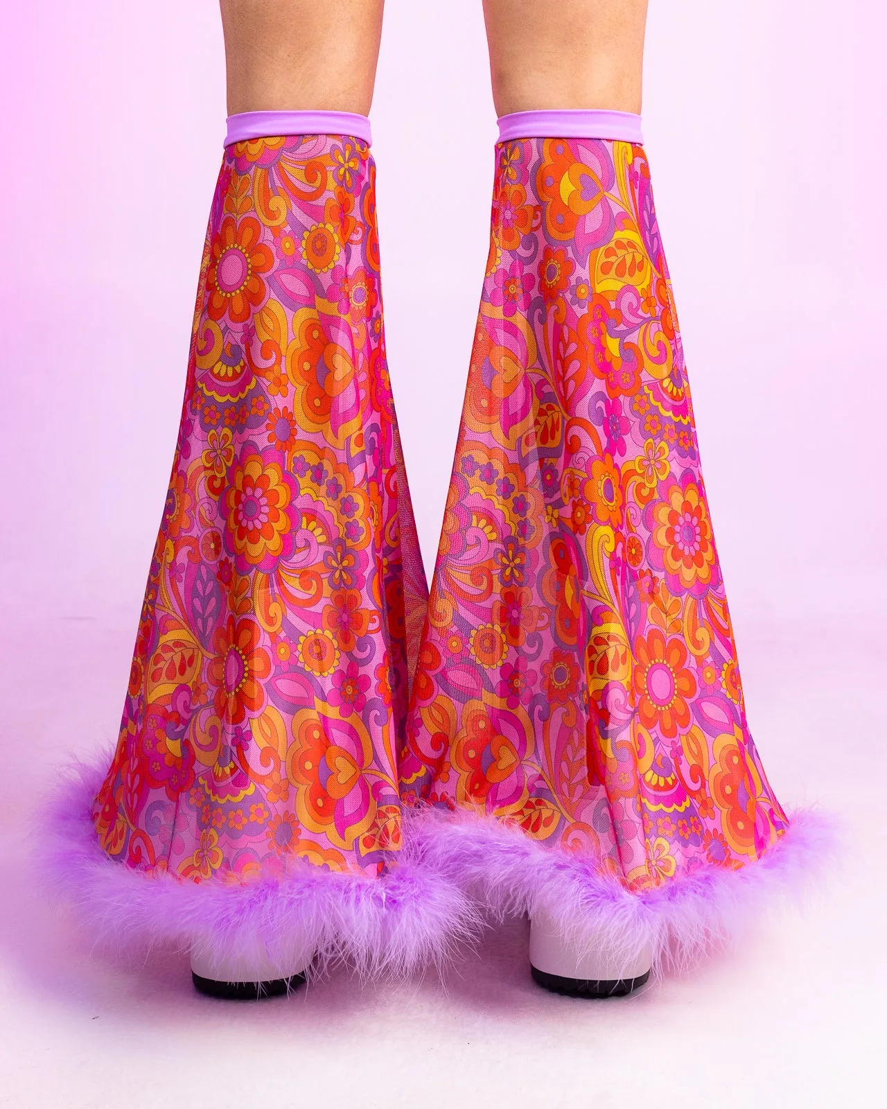Lavender Paisley Daze Leg Sleeves