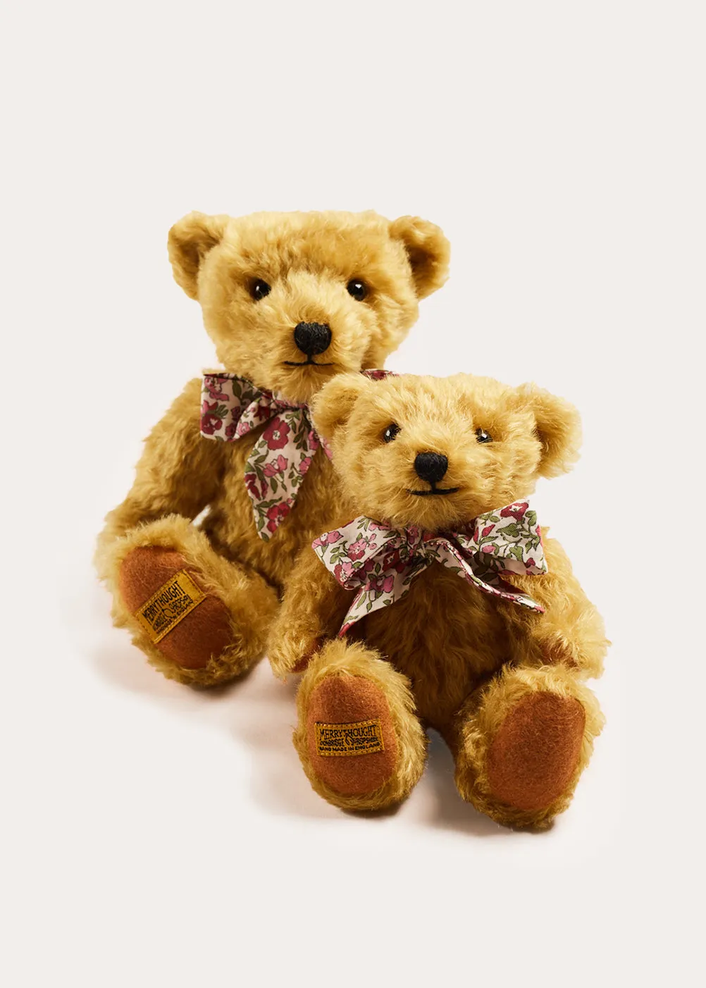 Limited-Edition Merrythought & Pepa Teddy Bear with Daphne Floral Bow