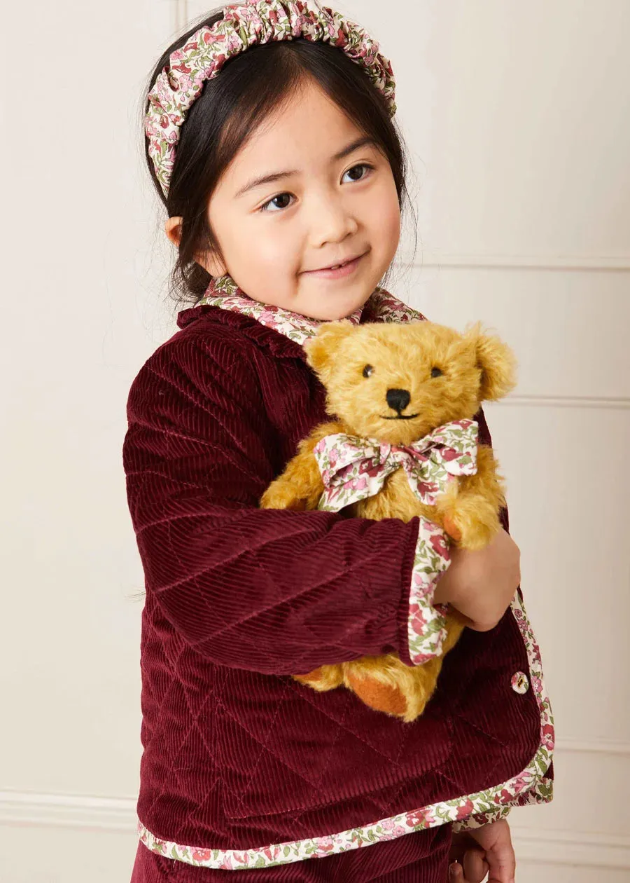 Limited-Edition Merrythought & Pepa Teddy Bear with Daphne Floral Bow