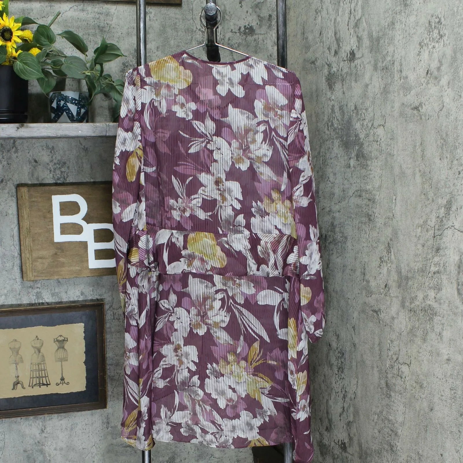 LOGO by Lori Goldstein Women's Printed Chiffon Duster Kimono