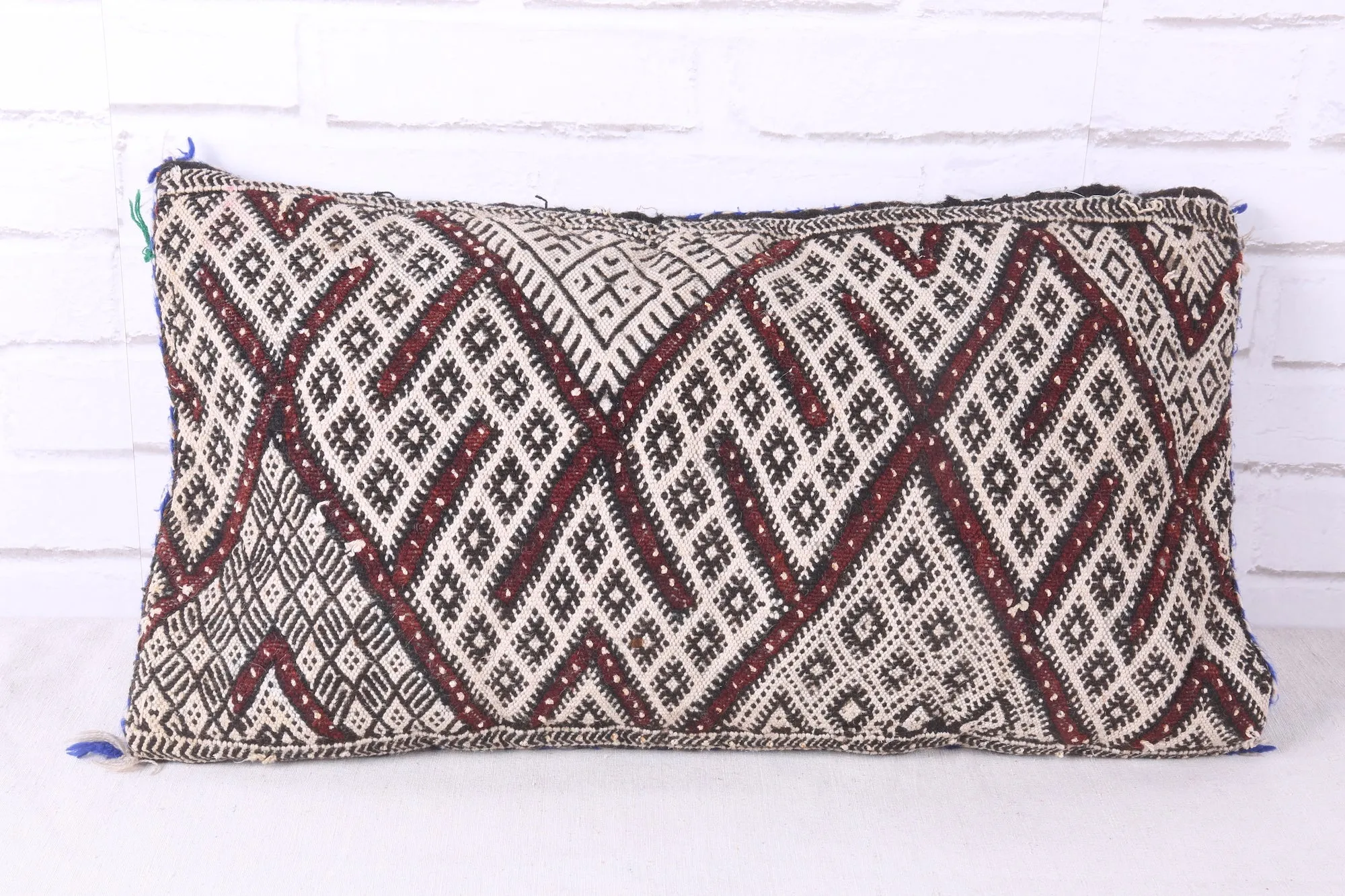 Long Moroccan pillow 13.3 inches X 21.6 inches