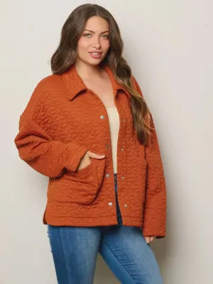 LONG SLEEVE BUTTON UP DETAILED JACKET