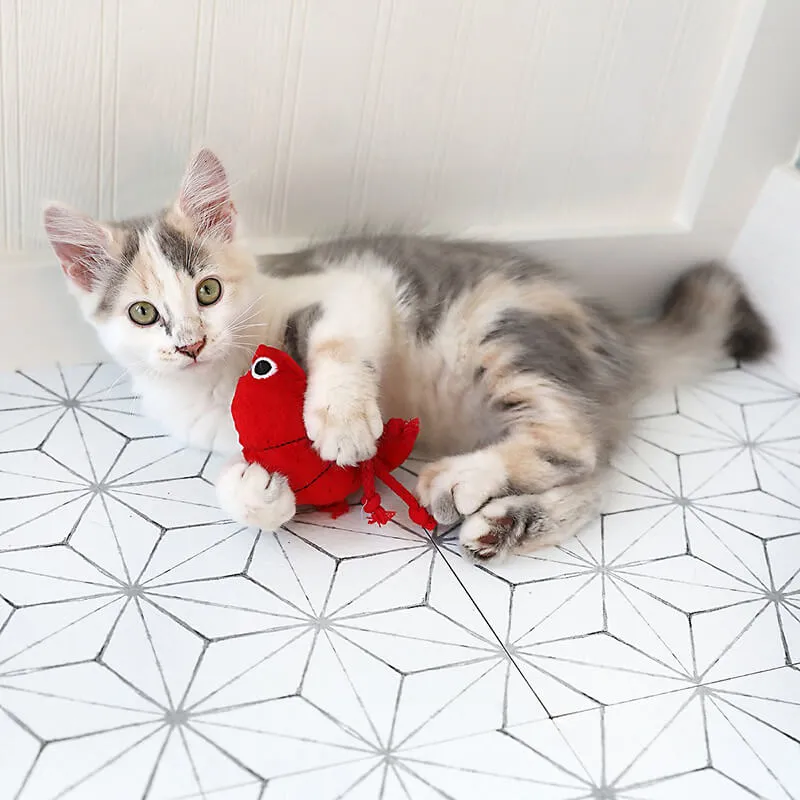 Mad Cat Pouncin' Prawn Toy with Catnip & Silvervine