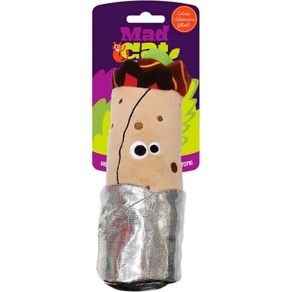 Mad Cat Purrito Kicker Cat Toy with Catnip & Silvervine