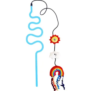 Mad Cat Rainbow Chaser Wand with Catnip & Silvervine