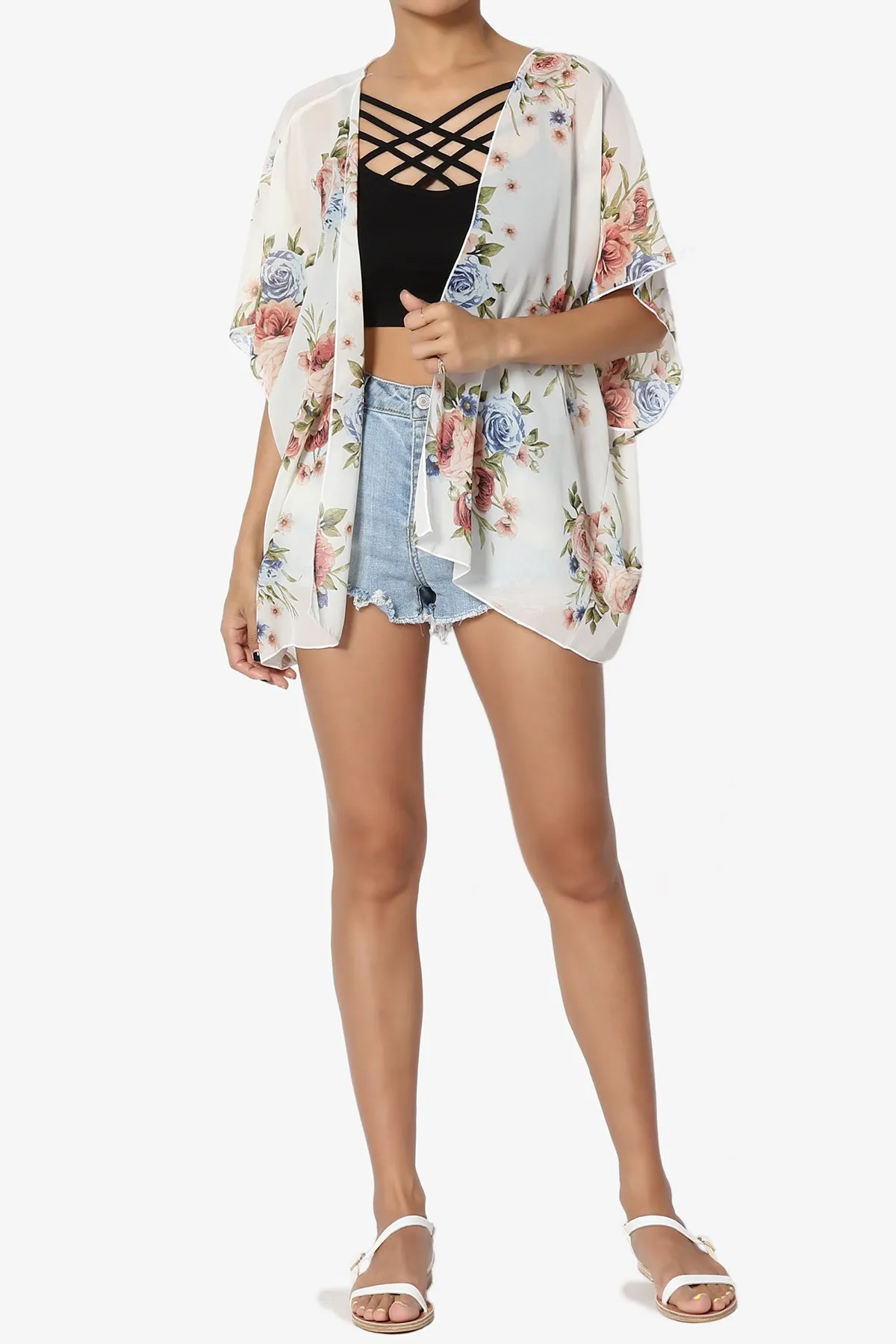 Markella Floral Cover Up Cardigan