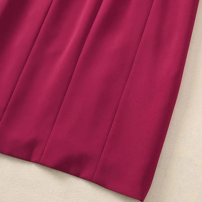 Marvis Round Neck Short Sleeve Burgundy Embroidered Sequin Slit Tribal Ethnic Style Dress