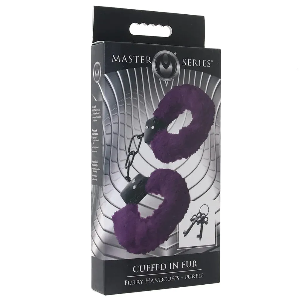 Master Series Cuffed In Fur Furry Handcuffs
