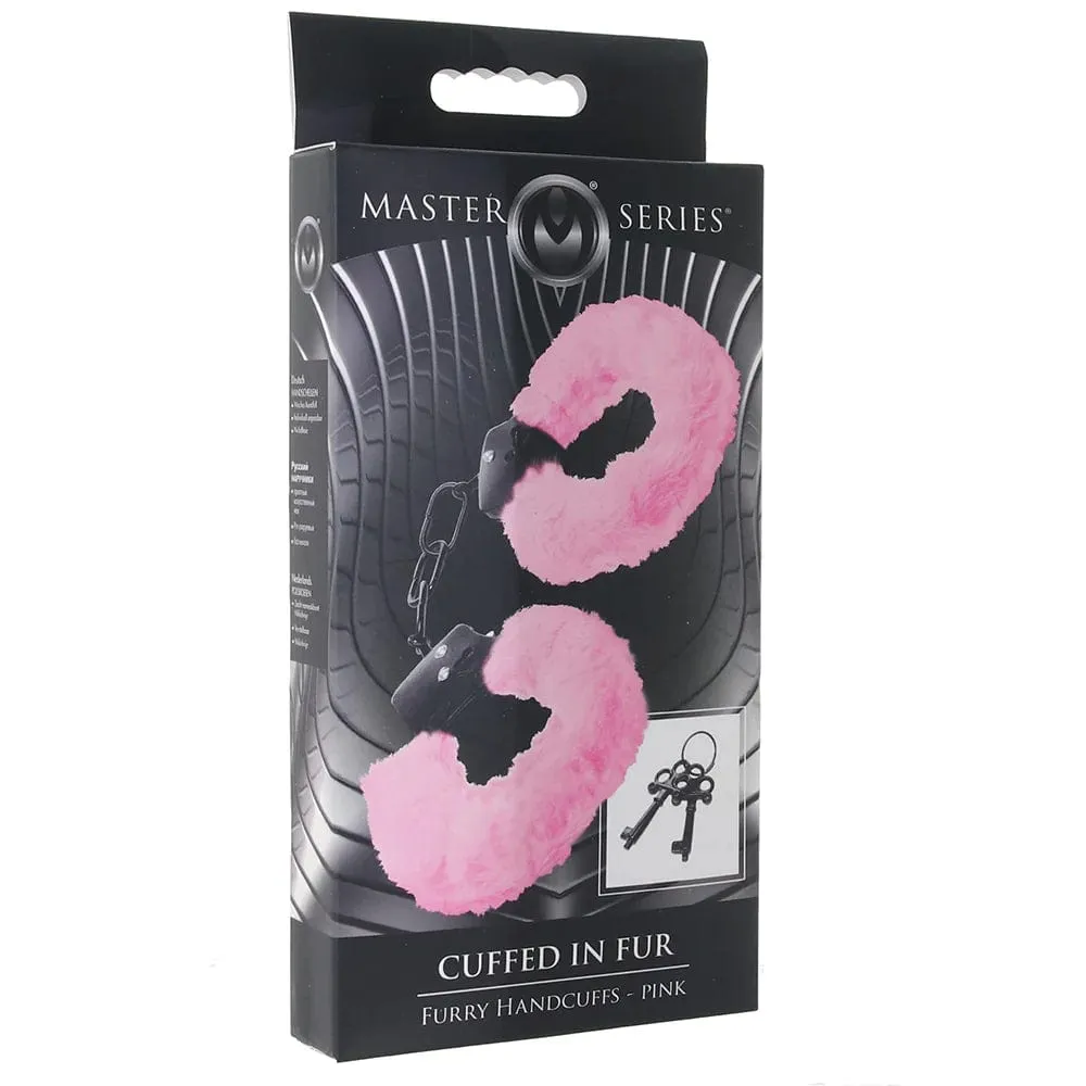 Master Series Cuffed In Fur Furry Handcuffs