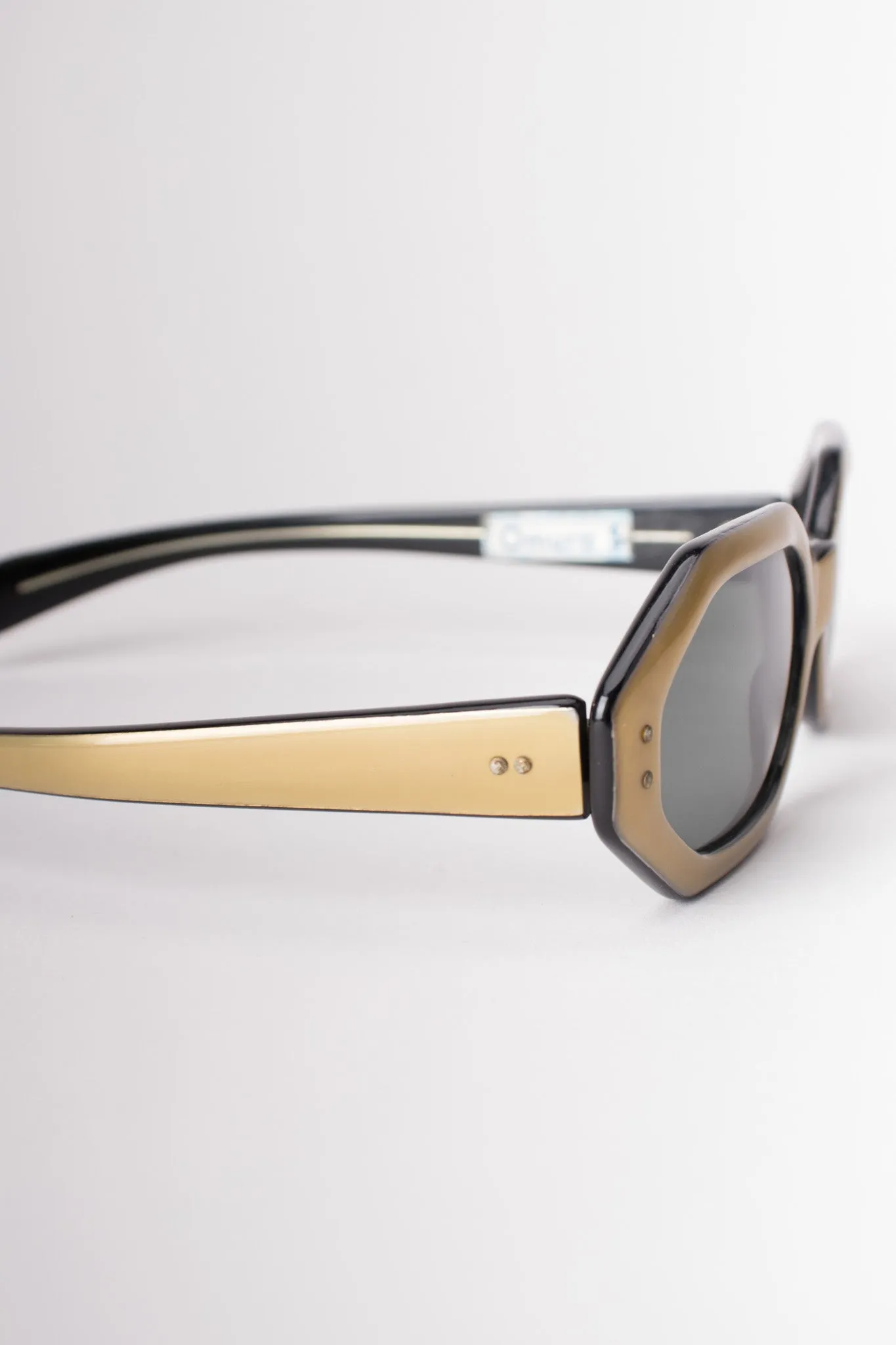 Matte Gold Octagonal Sunglasses