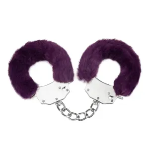 Me you us Furry Purple Bondage Handcuffs for Bdsm Play