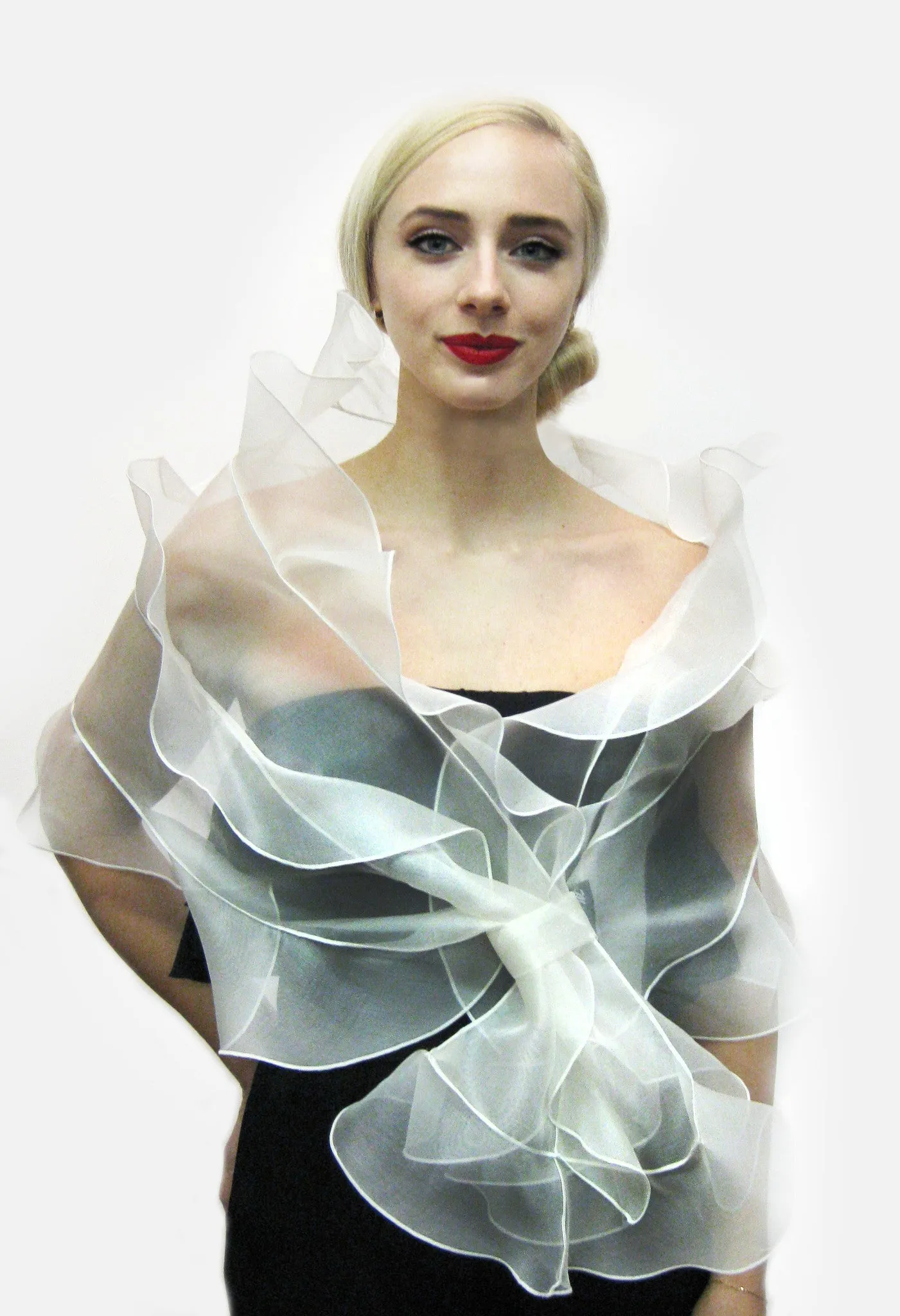 Metallic Sheer Organza Wrap