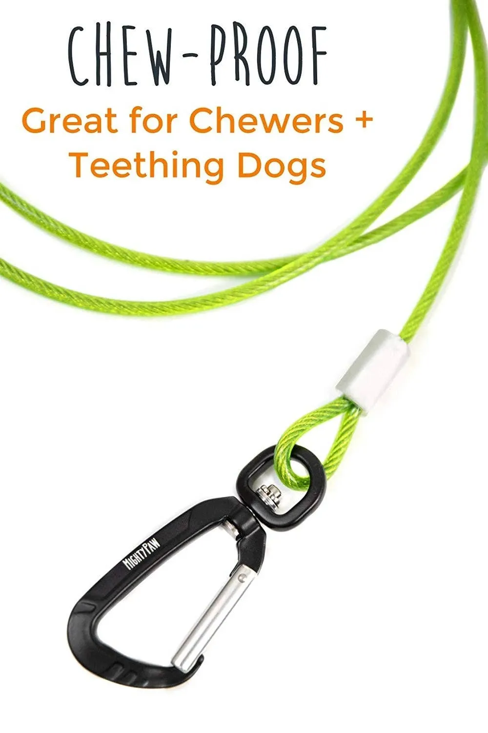 Mighty Paw - 6" Chew Proof Cable Leash