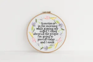 Morning Cross Stitch Pattern #862
