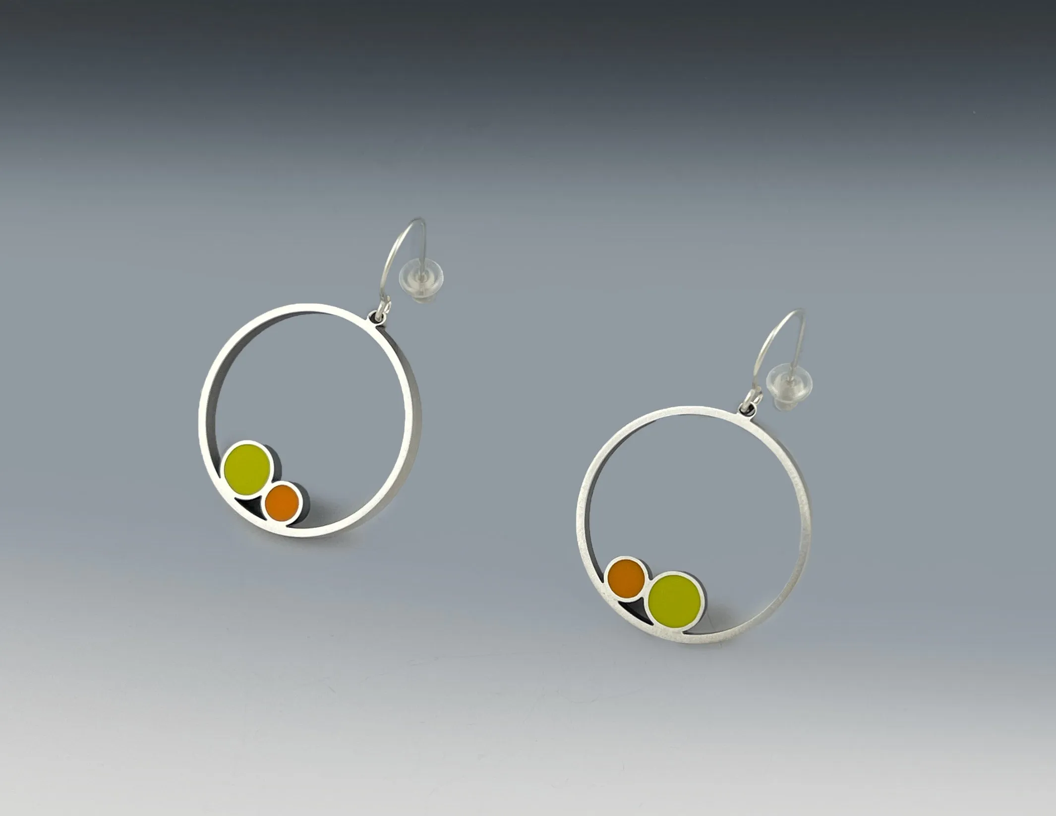 Nest Circle Medium Dangle Earrings