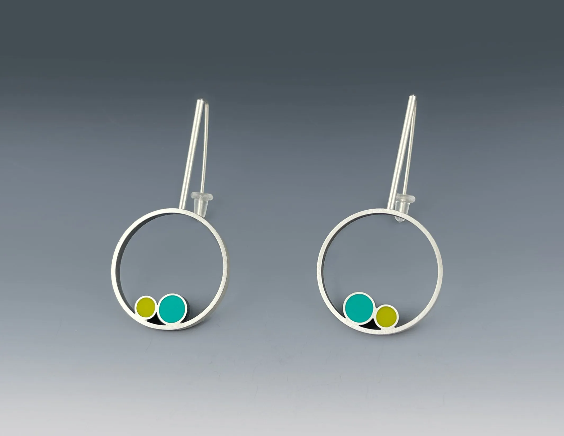Nest Circle Medium Drop Earrings