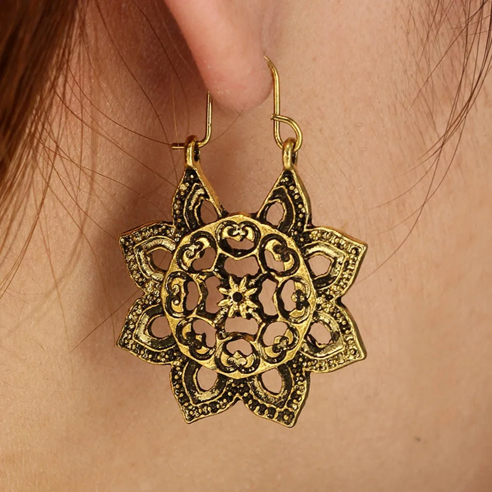 NEW FASHION Antique   Ethnic Dangle Mandala Free Shipping