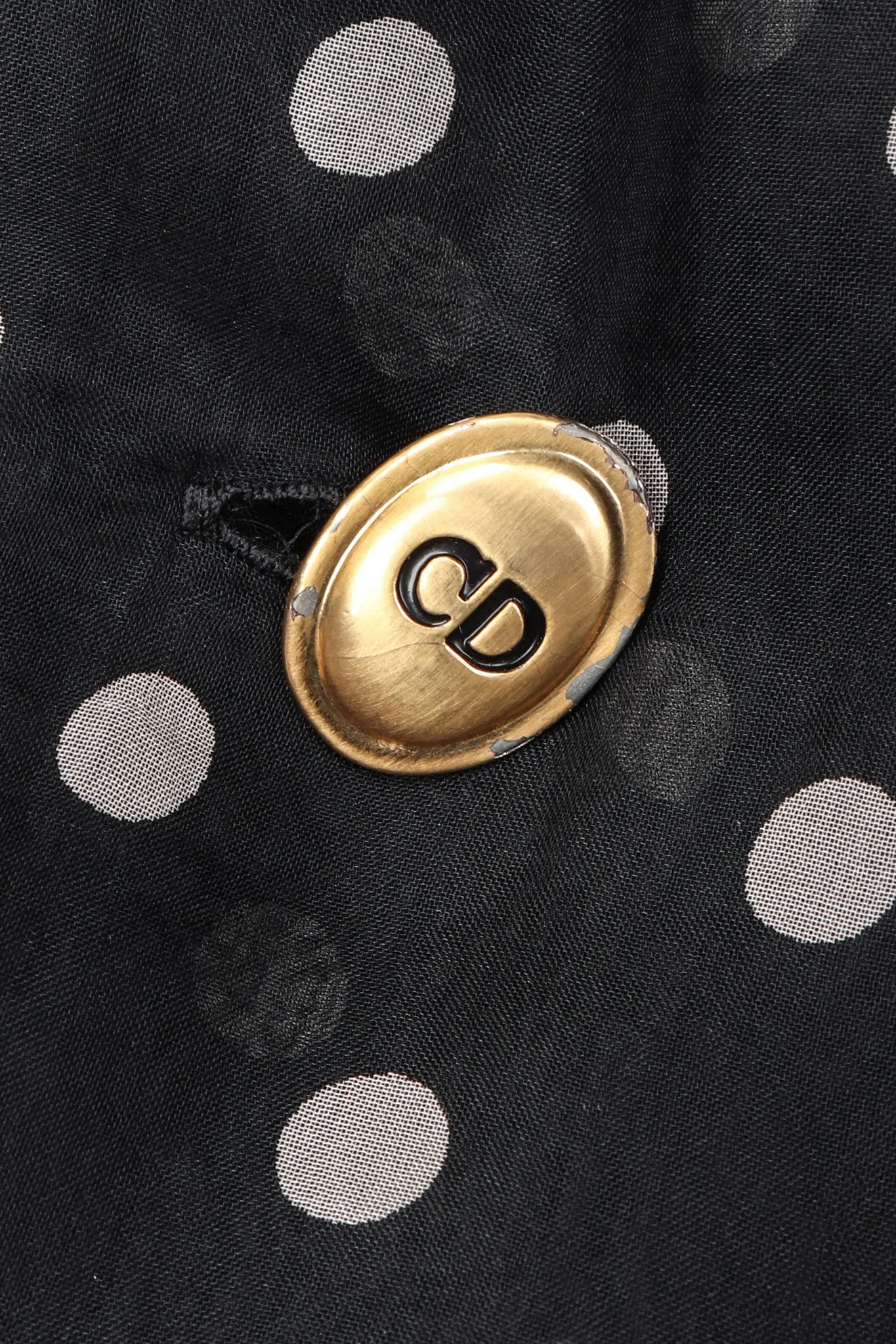 Numbered Organza Dot Blouse