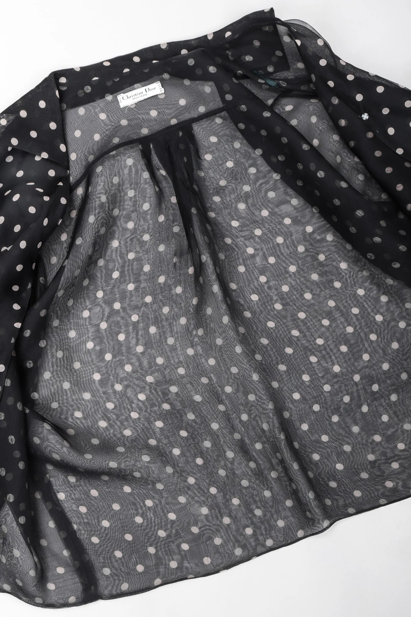 Numbered Organza Dot Blouse