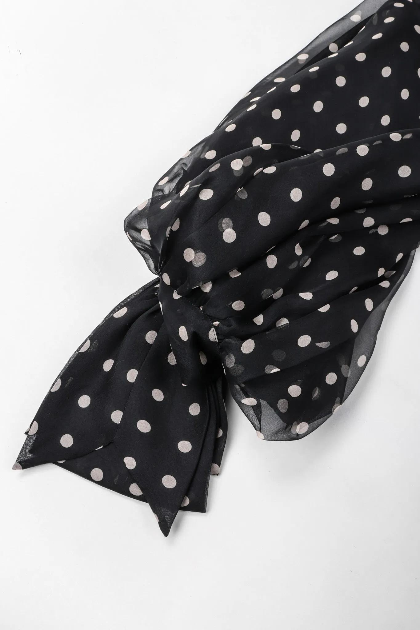Numbered Organza Dot Blouse