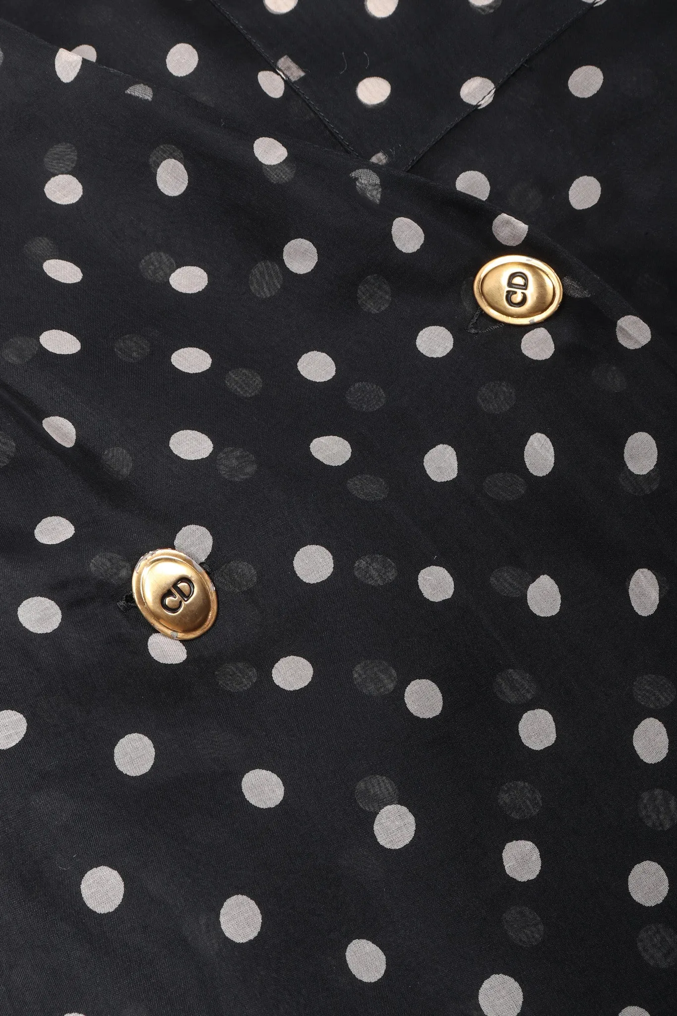 Numbered Organza Dot Blouse