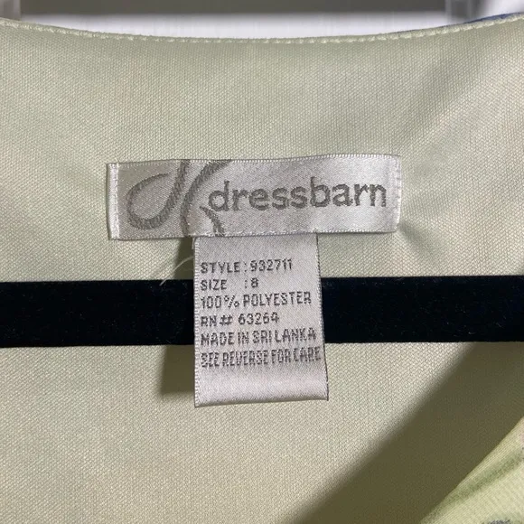 NWOT Vintage Dress Barn Light Green Pastel Floral 2-Piece Skirt Set Dress