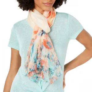 NWT Cejon Womens Ethereal Peony Flower-Print Oversized Wrap. P0171 One Size