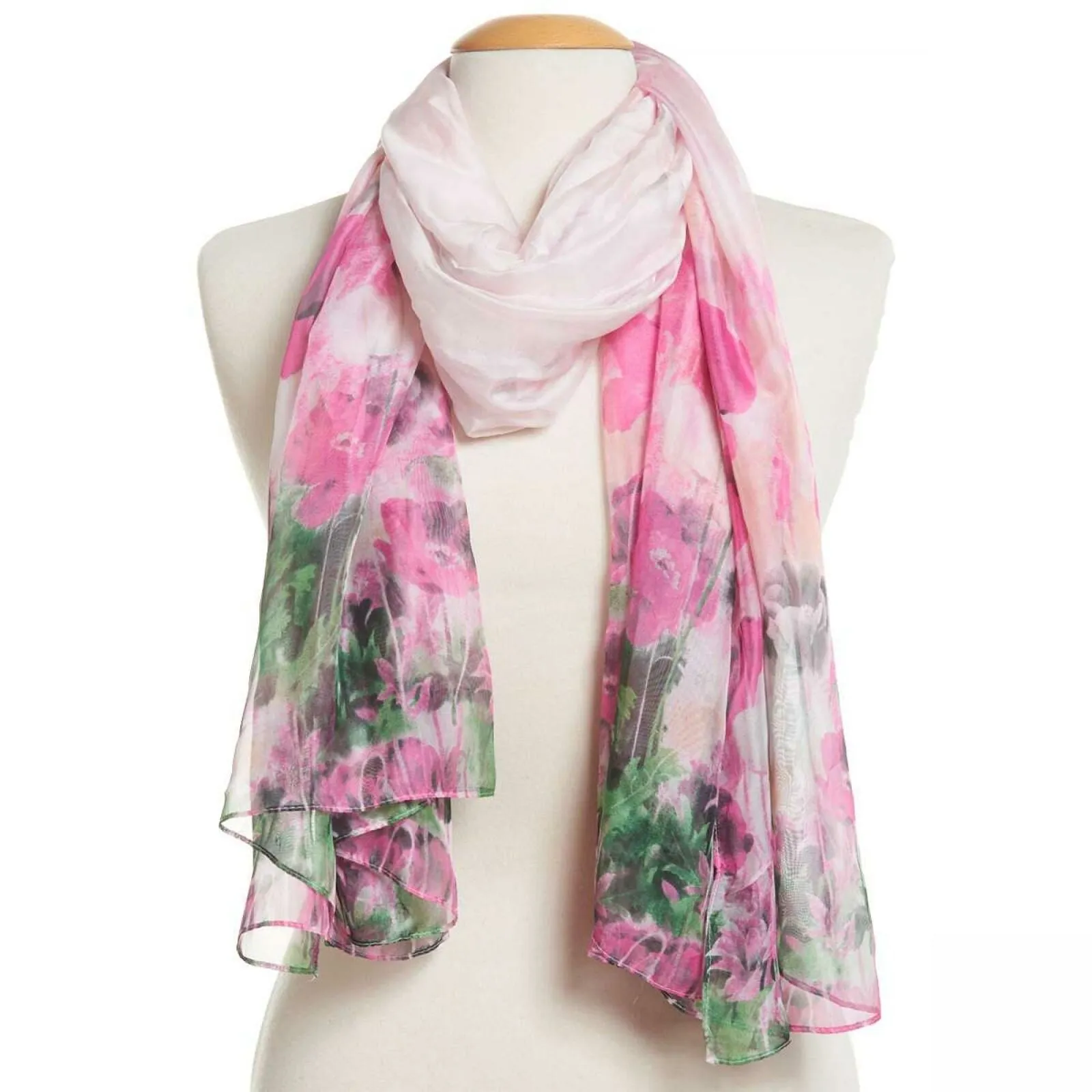 NWT Cejon Womens Ethereal Peony Flower-Print Oversized Wrap. P0171 One Size