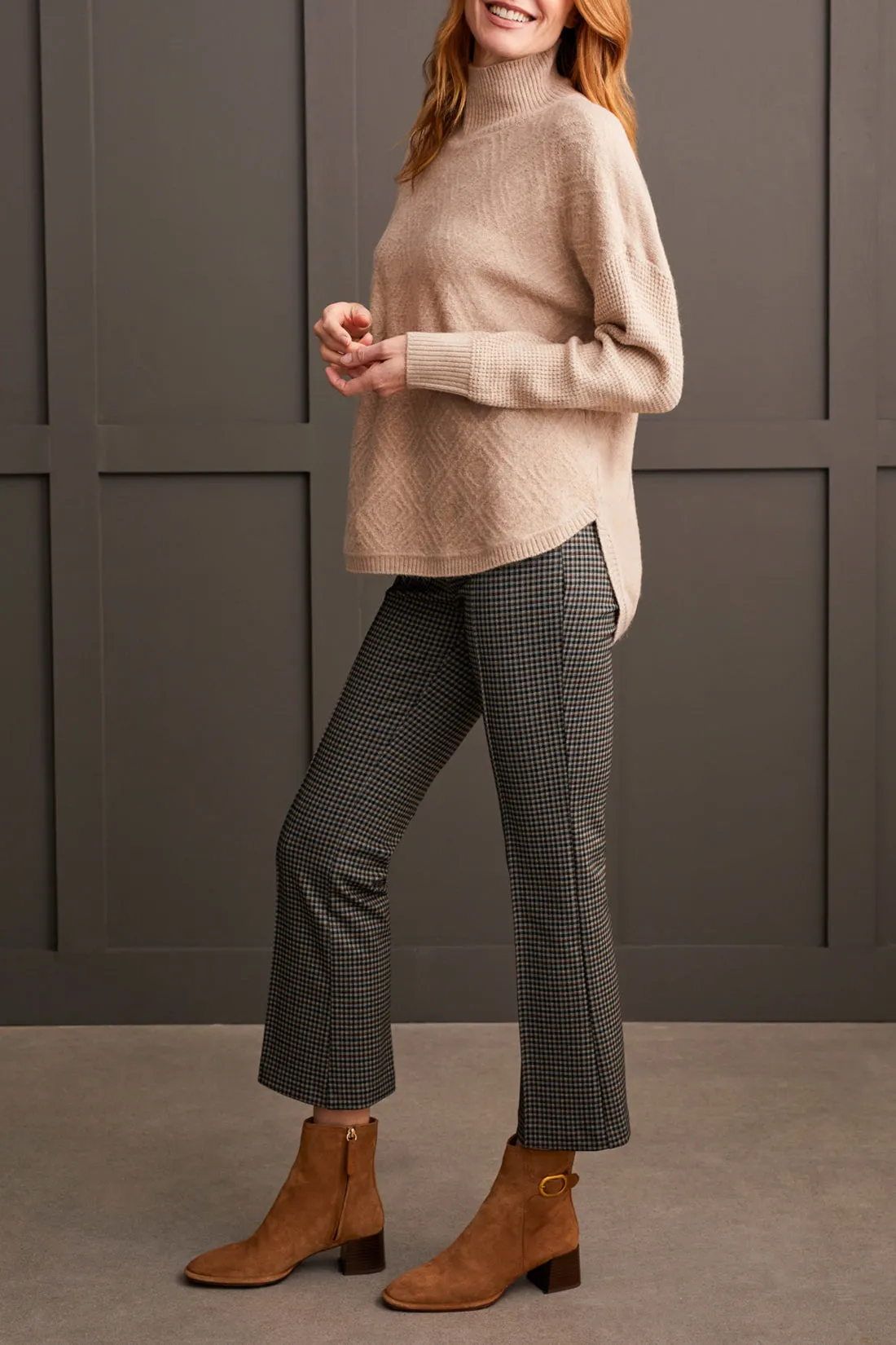Oatmeal Mock Neck Sweater