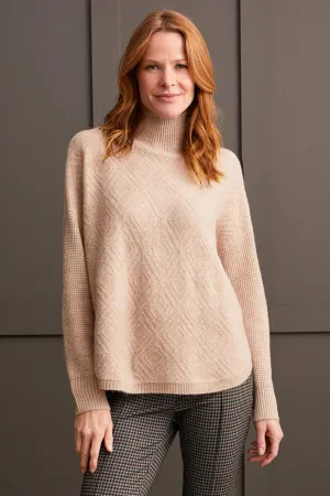 Oatmeal Mock Neck Sweater