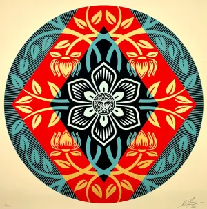 Obey Diamond Flower Round