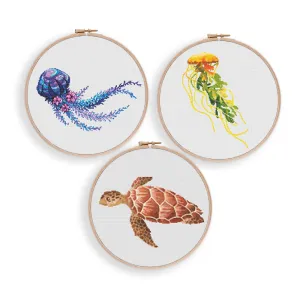 Ocean Set Cross Stitch Pattern