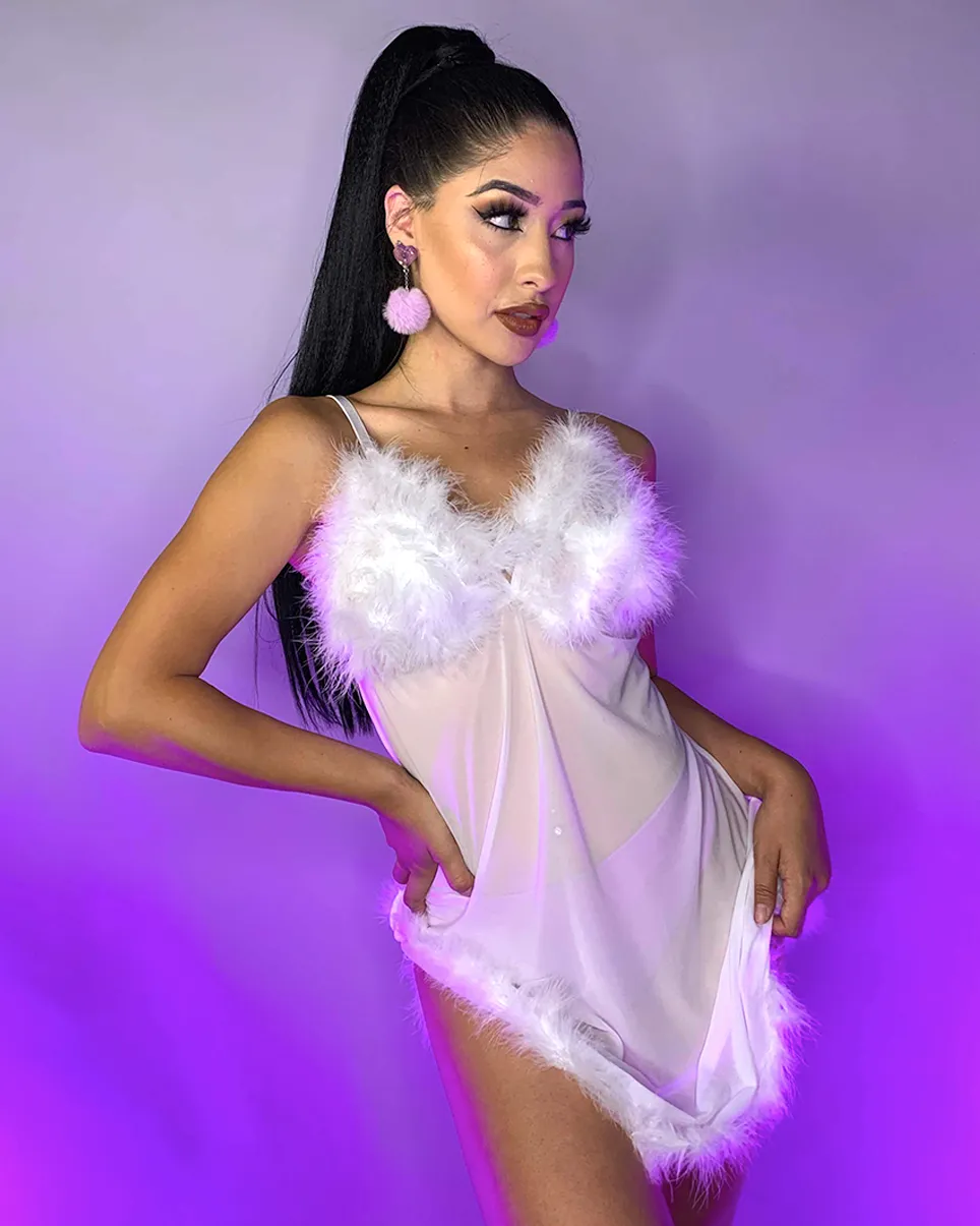 Oh Behave White Teddy Dress