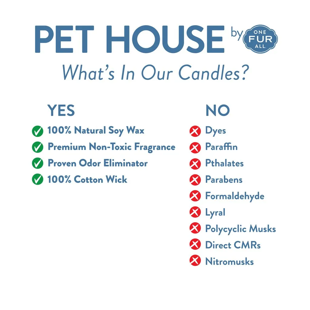 One Fur All Pet House Candle Holidays Fur All