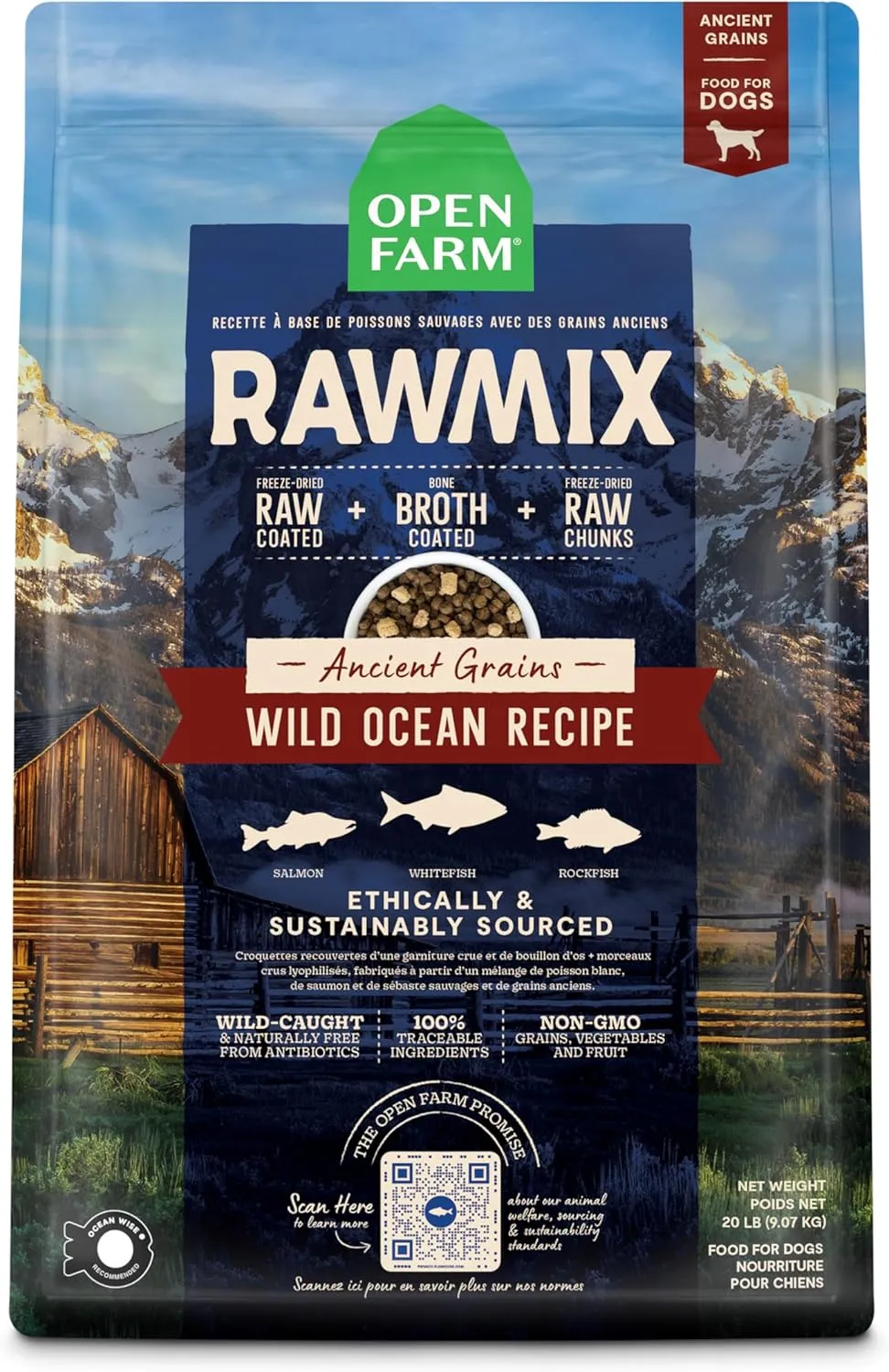 Open Farm Rawmix Ancient Grain - Wild Ocean Recipe
