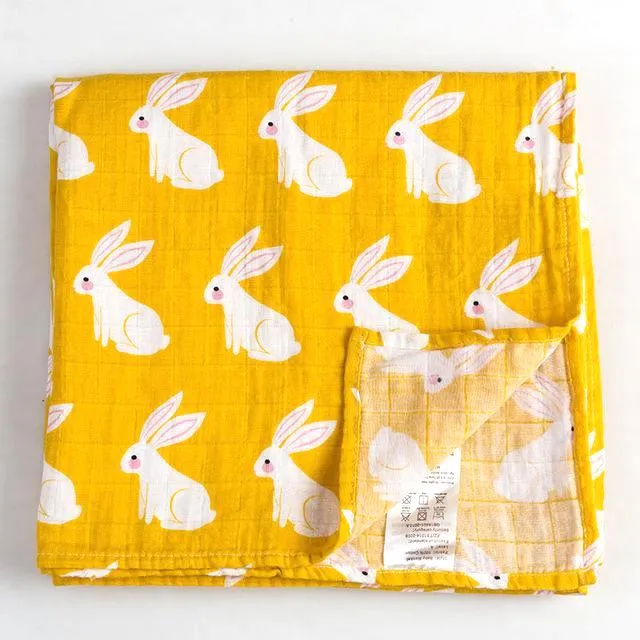 Organic Extra Large Rabbit Cotton Muslin