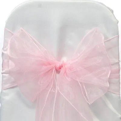 Organza Chair Bow Sash, 9-inch, 10-feet, 6-piece
